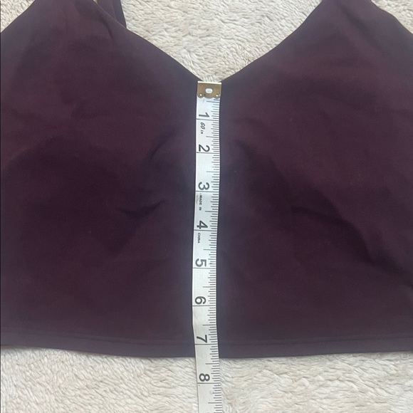 Athleta Deep Burgundy Elation Long Line Bra - Picture 6 of 8